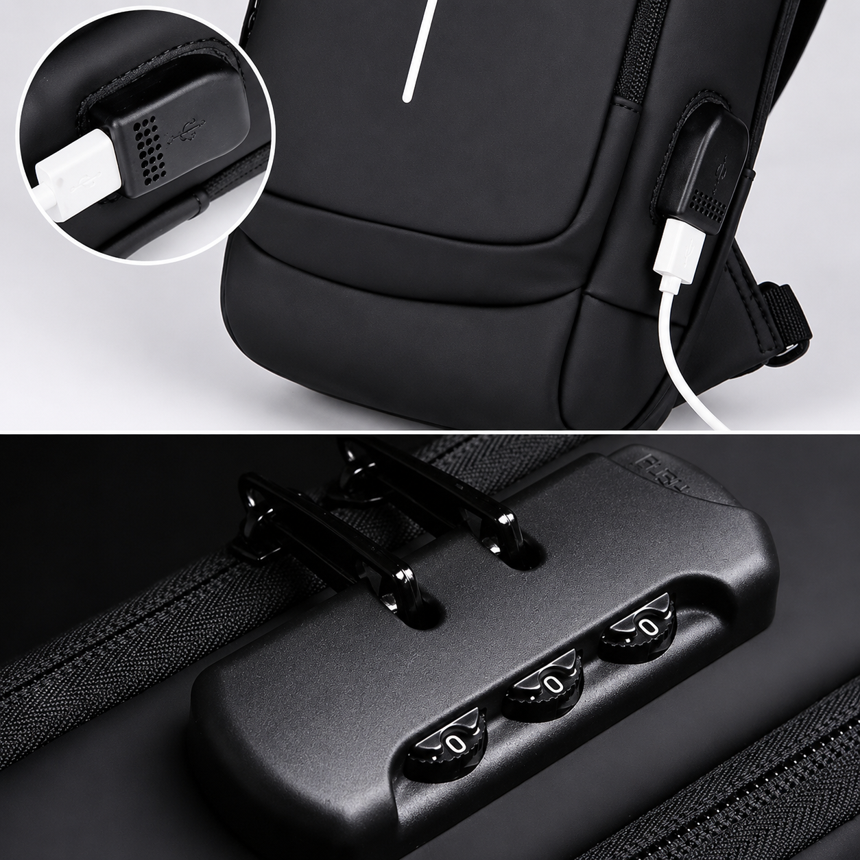 Smart USB Charging Shoulder Bag – Stylish, Compact & Travel Ready 🎒🔌