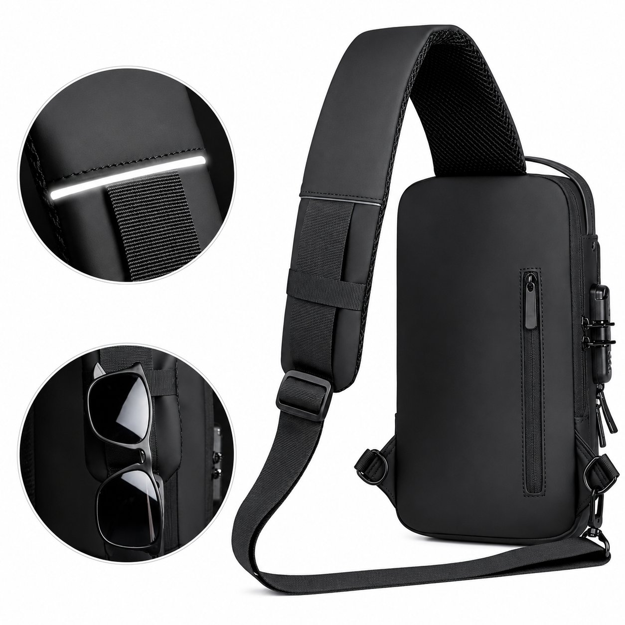 Smart USB Charging Shoulder Bag – Stylish, Compact & Travel Ready 🎒🔌